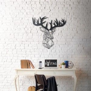 Metalowa dekoracja ścienna The Old Deer, 72x75 cm
