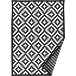 Czarno-biały dywan dwustronny we wzory Narma Viki, 70x140 cm