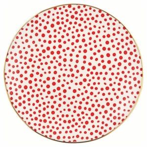 Talerz w czerwone kropki Green Gate Dot, ⌀ 21 cm