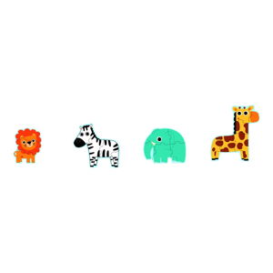 Zestaw 4 dziecięcych puzzlí Djeco Mini Jungle