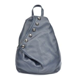 Niebieski skórzany plecak Luisa Vannini Simona