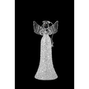Dekoracyjny aniołek szklany Ego Dekor, wys. 12 cm