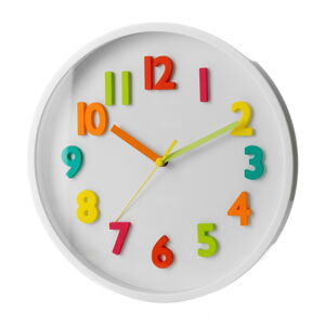 Zegar ścienny ø 25 cm Colourful Numbers – Casa Selección