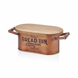 Pojemnik na chleb w miedzianej barwie The Mia Bread, dł. 41 cm