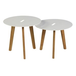 Okrągłe stoliki ogrodowe zestaw 2 szt. ø 50 cm Laura – Exotan