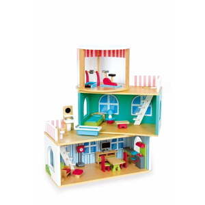 Drewniany domek dla lalek z wyposażeniem Legler Variable