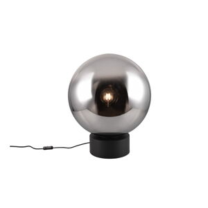 Czarna lampa stołowa LED ze szklanym kloszem (wysokość 60 cm) Cipallone – CINQUE