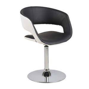 Czarno-białe krzesło Actona Grace