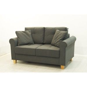 Szara sofa 2-osobowa Sinkro Porto