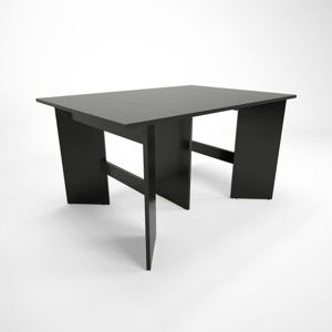 Czarny drewniany stół rozkładany Artemob Bruno