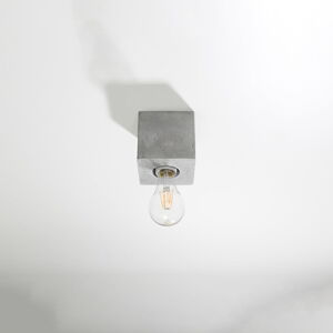 Szara lampa sufitowa 10x10 cm Gabi – Nice Lamps