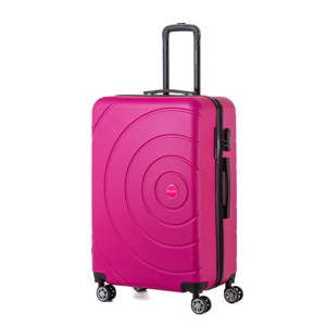 Różowa walizka Berenice Circle, 107 l