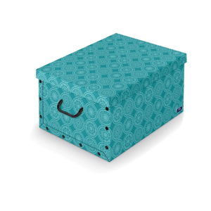 Turkusowe pudełko Domopak Ella, dł. 50 cm