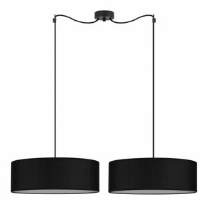 Czarna podwójna lampa wisząca Bulb Attack Doce XL, ⌀ 45 cm