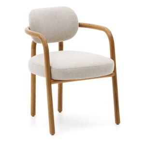 Brązowe/kremowe krzesło Melqui – Kave Home