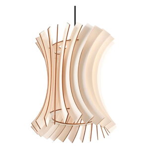 Naturalna lampa wisząca z drewnianym kloszem ø 30 cm Menges – Nice Lamps