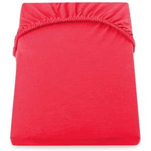 Czerwone prześcieradło elastyczne DecoKing Nephrite Red, 100–120 cm