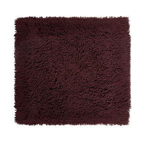 Bordowy dywanik łazienkowy z organicznej bawełny Aquanova Mezzo, 60 x 60 cm