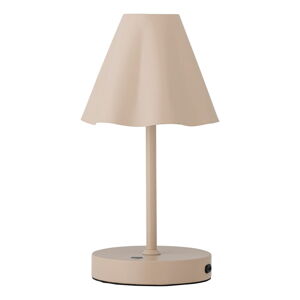 Beżowa lampa stołowa LED ze ściemniaczem z metalowym kloszem (wysokość 28 cm) Lianna – Bloomingville
