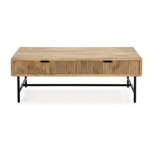 Naturalny stolik z litego drewna mango 60x120 cm Mundra – Marckeric