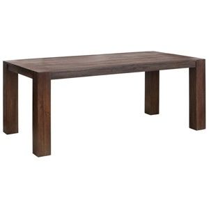 Brązowy stół do jadalni z drewna akacji Støraa Aisha, 90x160 cm