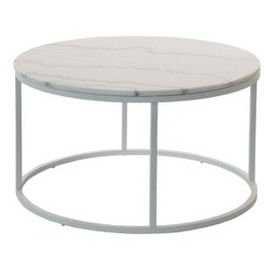 Marmurowy stolik z szarą konstrukcją RGE Accent, ⌀ 85 cm