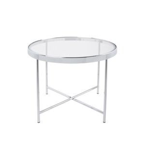 Biały stolik Leitmotiv Smooth, 60x46 cm