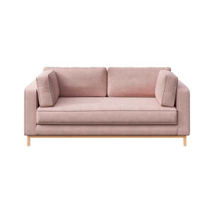 Jasnoróżowa aksamitna sofa 192 cm Celerio – Ame Yens