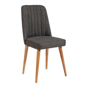 Antracytowe aksamitne krzesło Stormi Sandalye – Kalune Design