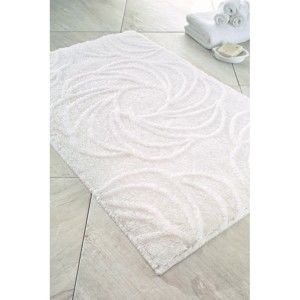 Biały dywanik łazienkowy Confetti Afrodis, 60x100 cm