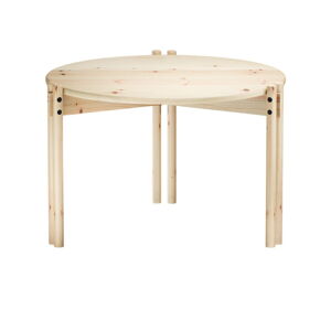 Naturalny okrągły stolik z litego drewna sosnowego ø 60 cm Sticks – Karup Design