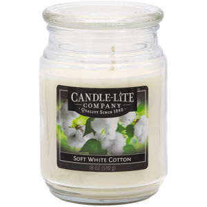 Świeczka w szkle o zapachu delikatnej bawełny Candle-Lite, 110 h