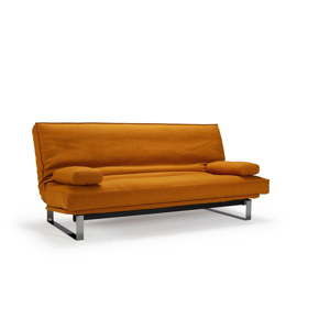 Pomarańczowa rozkładana sofa ze zdejmowanym obiciem Innovation Minimum Elegance Burned Curry