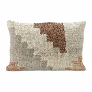 Poszewka na poduszkę z bawełny i wełny Nkuku Harti Block, 40x60 cm