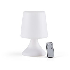 Biała lampa stołowa LED ze zdalnym sterowaniem (wysokość 25,5 cm) Midnat – Villa Collection