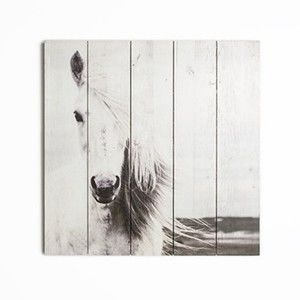 Obraz na drewnie Graham & Brown Horse, 50x50 cm