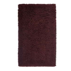 Bordowy dywanik łazienkowy z bawełny organicznej Aquanova Mezzo, 60x100 cm