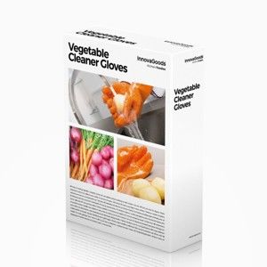 Pomarańczowe rękawice do czyszczenia warzyw InnovaGoods