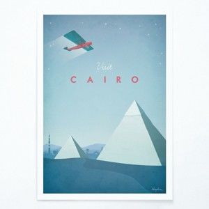 Plakat Travelposter Cairo, A3