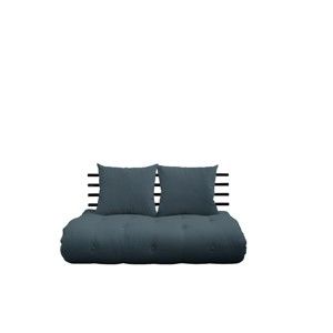 Sofa rozkładana z niebieskim obiciem Karup Shin Sano Black