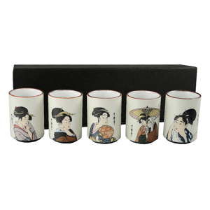 Komplet 5 porcelanowych kubków Tokyo Design Studio Utamaro