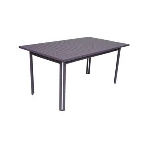 Fioletowoniebieski metalowy stół ogrodowy Fermob Costa, 160x80 cm
