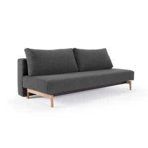 Ciemnoszara rozkładana sofa Innovation Trym Kenya Dark Grey