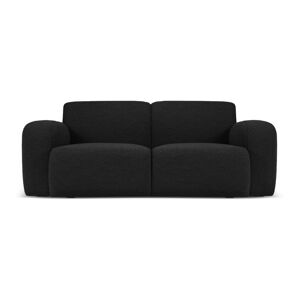 Czarna sofa z przędzy pętelkowej Bouclé 170 cm Molino – Micadoni Home