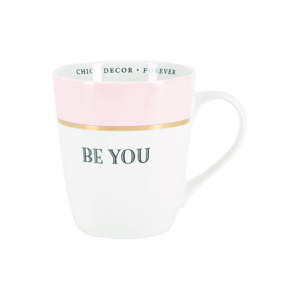 Kubek ceramiczny z różowym detalem Miss Étoile Top Be You