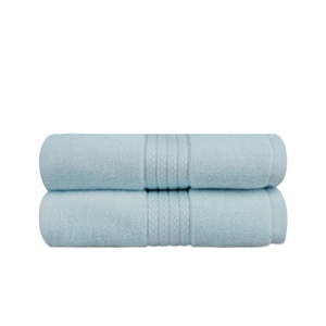 Zestaw 2 miętowoniebieskich ręczników łazienkowych Mira, 90x50 cm
