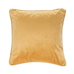 Ciemnożółta poduszka Tiseco Home Studio Velvety, 45x45 cm