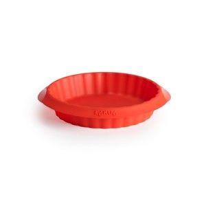 Czerwona silikonowa forma do ciasta Lékué, ⌀ 12 cm
