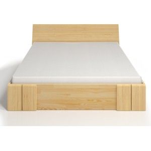 Łóżko 2-osobowe z drewna sosnowego z szufladą SKANDICA Vestre Maxi, 140x200 cm