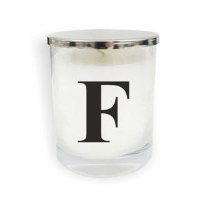 Biało-czarna świeczka North Carolina Scandinavian Home Decors Monogram Glass Candle F